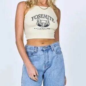 Princess Polly Yosemite Beige Tank Crop‎